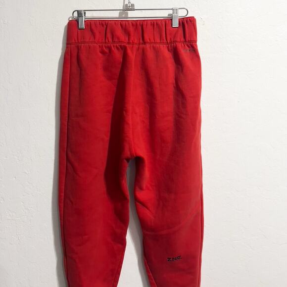 Adidas Jogger Pants Sz Small ZNE Woven Pants Joggers Red High Waist Sweatpants - Picture 2 of 10